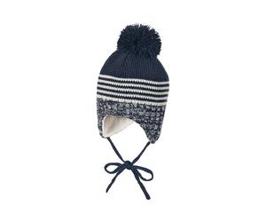 Sterntaler Wintermütze Strick Bommel 45 gestrickt