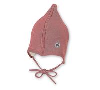 Wintermütze ZIPFEL aus Wolle in rosa