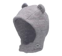 Sterntaler Schalmütze Wolle - kuschelige Unisex Babymütze mit Klettverschluss - Wolle (Merino) mit Kaschmir-Feeling & Wolljersey-Futter - Wintermütze für Baby & Kleinkind - Silber meliert, Größe 39