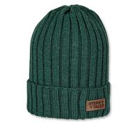 Sterntaler Baby Jungen Strickmütze Baby Strickmütze Mütze - Baby Strickmütze, Mütze Baby, Kindermütze - mit Merino Wolle - dunkelgrün, 47/49