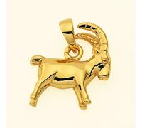 Sternzeichenanhänger ADELIA´S "Sternzeichen Anhänger Steinbock 585 Gold ( 14K )", gold, Schmuckanhänger, Damen, Steinbock, Gold, Goldanhänger Steinbock (63991917-0) gold