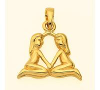 Sternzeichenanhänger ADELIA´S "Sternzeichen Anhänger Zwillinge 585 Gold ( 14K )", gold, Schmuckanhänger, Damen, Zwilling, Gold, Goldanhänger Zwillinge (90832346-0) gold