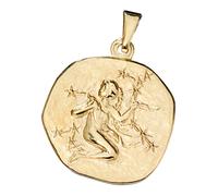 Sternzeichenanhänger JOBO "Anhänger Sternzeichen", gelbgold 333, Schmuckanhänger, Damen, Jungfrau, Gelbgold 333, 333 Gold rund (23891641-0) gelbgold 333