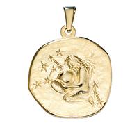 Sternzeichenanhänger JOBO "Anhänger Sternzeichen", gelbgold 333, Schmuckanhänger, Damen, Wassermann, Gelbgold 333, 333 Gold rund (81434528-0) gelbgold 333