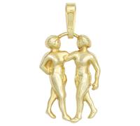 Sternzeichenanhänger JOBO "Anhänger Sternzeichen", gelbgold 333, Schmuckanhänger, Damen, Zwilling, Gelbgold 333, 333 Gold (74824238-0) gelbgold 333