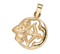 Sternzeichenanhänger JOBO "Anhänger Sternzeichen", gelbgold 375, Schmuckanhänger, Damen, Schütze, Gelbgold 375, 375 Gold rund 14 mm (99229126-0) gelbgold 375