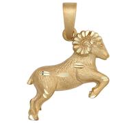 Sternzeichenanhänger JOBO "Anhänger Sternzeichen", goldfarben, Schmuckanhänger, Damen, Widder, Silber 925 (Sterlingsilber), 925 Silber vergoldet matt (31883033-0) goldfarben