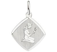 Sternzeichenanhänger JOBO "Anhänger Sternzeichen", silber 925, Schmuckanhänger, Damen, Jungfrau, Silber 925 (Sterlingsilber), 925 Silber rhodiniert viereckig (79015413-0) silber 925