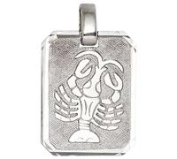 Sternzeichenanhänger JOBO "Anhänger Sternzeichen", silber 925, Schmuckanhänger, Damen, Krebs, Silber 925 (Sterlingsilber), 925 Silber rhodiniert achteckig (53553959-0) silber 925