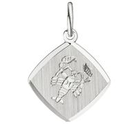 Sternzeichenanhänger JOBO "Anhänger Sternzeichen", silber 925, Schmuckanhänger, Damen, Krebs, Silber 925 (Sterlingsilber), 925 Silber rhodiniert viereckig (55540908-0) silber 925