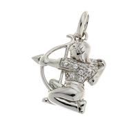 Sternzeichenanhänger JOBO "Anhänger Sternzeichen", silber 925, Schmuckanhänger, Damen, Schütze, Silber 925 (Sterlingsilber), 925 Silber rhodiniert mit Zirkonia (89824513-0) silber 925