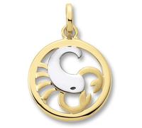 Sternzeichenanhänger ONE ELEMENT "Skorpion Sternzeichen Anhänger aus 333 Gelbgold", gold, Schmuckanhänger, Damen, Schütze, Gelbgold 333 Gold, Gelbgold 333, Gold, Symbol mit Herz - ein feines Geschenk