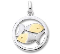 Sternzeichenanhänger ONE ELEMENT "Sternzeichen Anhänger aus 925 Silber", silber, Schmuckanhänger, Damen, Fische im Setmit Halskette, Steinbock, Silber 925 (Sterlingsilber), das perfekte Geburtstagsges