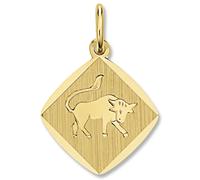 Sternzeichenanhänger ONE ELEMENT "Stier Sternzeichen Anhänger aus 333 Gelbgold", gold, Schmuckanhänger, Damen, Stier, Gelbgold 333 Gold, Gelbgold 333, Gold, Damen Gold Schmuck Stier (55738840-0) gold
