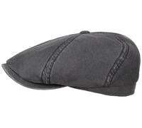 Stetson Brooklin CO/PE Newsboy Cap aus Baumwollmischung mit UV-Schutz, Anthrazit (1) 58-59 cm (L)
