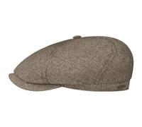 Stetson 6 Panel Donegal Flatcap - Mehrfarbige Mütze - Schiebermütze mit UV-Schutz 40 - Made in Germany - Herren - Frühjahr/Sommer beige 62 cm