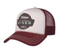 Stetson All American Diner 1865 Trucker Cap Stoffcap Baumwolle Herren Frühling Sommer Bordeaux One Size