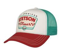 Stetson All American Diner Trucker Cap Basecap Baseballcap Truckercap Meshcap Damen/Herren - Snapback, mit Schirm, Schirm Frühling-Sommer Herbst-Winter Frühjahr Sommer Herbst Winter - One Size