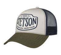 Stetson American Heritage 1865 Trucker Cap Basecap Baseballcap Truckercap Meshcap Herren - Snapback, mit Schirm, Futter Frühling-Sommer Sommer - One Size Oliv