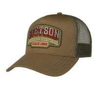 Stetson American Heritage 1865 Cap Basecap Baseballcap Truckercap Meshcap Trucker Damen/Herren - Snapback, mit Schirm, Futter Frühling-Sommer Herbst-Winter Frühjahr Sommer Herbst Winter - One Size