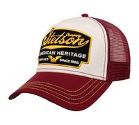 Stetson Trucker Cap American Heritage onesize, Rot gemustert