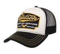 Stetson Trucker Cap American Heritage Herren Snapback mit Netzeinsatz Schwarz gemustert One Size