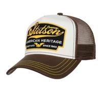 Stetson Trucker Cap American Heritage Herren – Snapback mit Netzeinsatz – Dunkelbraun One Size