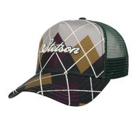 Stetson Argyle Check Trucker Cap Basecap Baseballcap Truckercap Meshcap Herren - Snapback, mit Schirm, Schirm Frühling-Sommer Herbst-Winter Frühjahr Sommer Herbst Winter - One Size bunt