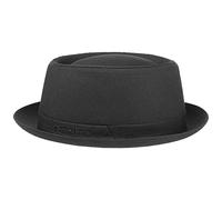 Stetson Pork-Pie-Hut Athens aus Baumwolle mit UV-Schutz Schwarz 59 cm