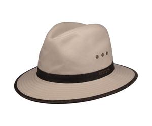 Stetson AVA Cotton Outdoorhut Traveller-Hut Herren Australienhut mit UV-Schutz 40+ Baumwollhut Herrenhut Frühjahr Sommer