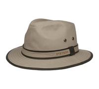 Stetson AVA Cotton UV-Schutz Stoffhut - Sonnenhut Herren/Damen - Hut aus Baumwolle - Traveller Frühjahr/Sommer - Sommerhut beige XXL (62-63 cm)