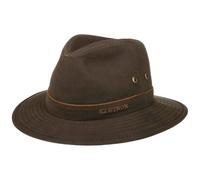 Stetson gewachster Traveller mit UV-Schutz 40+ Mittelbraun, 63/XXL