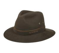 Avasun Waxed Cotton Traveller by Stetson , Gr. L (58-59 cm), Fb. dunkelbraun