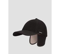 Stetson Baseball Cap Wool Cashmere Ef Herren-baseballkappe Mit Seitenklappen In Schwarz 7720102-1 Schwarz L