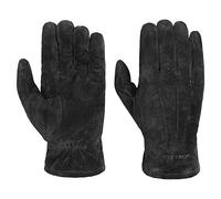 Stetson Basic Pigskin Lederhandschuhe Einfarbig Herren Herbst Winter Robust Geschmeidig schwarz 9 HS