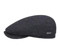 Stetson Belfast Schirmmütze Fischgrat Mehrfarbig Made in EU Damen und Herren Herbst Winter schwarz-blau 62 cm