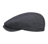 Stetson Belfast Linen Flatcap mit UV-Schutz aus Leinen, Anthrazit (3) 60 cm