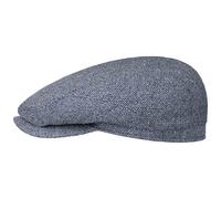 Stetson Belfast Silk Schiebermütze Herren Made in EU Frühjahr Sommer Flat Cap blau 60 cm