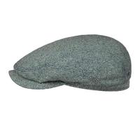 Stetson Belfast Silk Schiebermütze Herren Made in EU Frühjahr Sommer Flat Cap grün-blau 56 cm