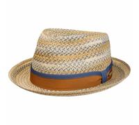 Bellano Toyo Player Strohhut by Stetson beige-blau L (58-59 cm)