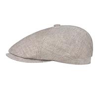 Stetson Brooklin Schirmmütze Ballonmütze Fischgrat Herren Damen Frühling Sommer beige XL (60-61 cm)