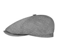Stetson Brooklin Ballonmütze Schirmmütze aus Leinen, Hellgrau (330) 62-63 cm (XXL)