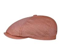 Stetson Brooklin Schirmmütze Ballonmütze Fischgrat Herren Damen Frühling Sommer rot L (58-59 cm)