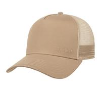 Stetson Brooklin Trucker Cap 6 Panel Uni einfarbig Snapback Damen Herren Frühling Sommer Hellbeige One Size
