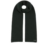 Stetson Caledonia Merinoschal Unifarben Eleganter Wollschal Made in Italy Damen Herren Herbst Winter dunkelgrün One Size