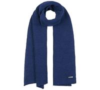 Stetson Caledonia Merinoschal - Unifarbener Schal - Eleganter Wollschal - Made in Italy - Halsschal aus Merinowolle - Damen & Herren - Herbst/Winter saphirblau