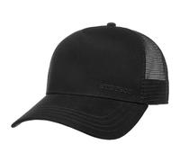 Stetson Classic Cotton Trucker Cap Small - Einfarbige Kappe - Größenverstellbar - Herren - Baseballcap mit Netz-Einsatz schwarz One Size