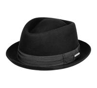 Stetson Classic Pork Pie Wollhut Herren Sommer Winter schwarz M (56-57 cm)