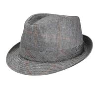 Classic Trilby Seidenhut by Stetson grau-schwarz XL (60-61 cm)