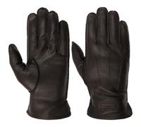 Stetson Classic Uni Goat Lederhandschuhe Herren 100% Nappaleder Fleecefutter Ziernähte Herbst Winter dunkelbraun 8 1/2 HS